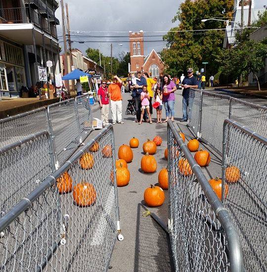 Pumpkin Plinko - Friendly City Festivals - Pumpkintown - Downtown Athens, TN
