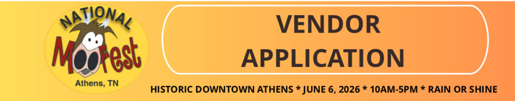 Moofest Vendor Application Friendly City Festivals Historic Downtown Athens Tennessee