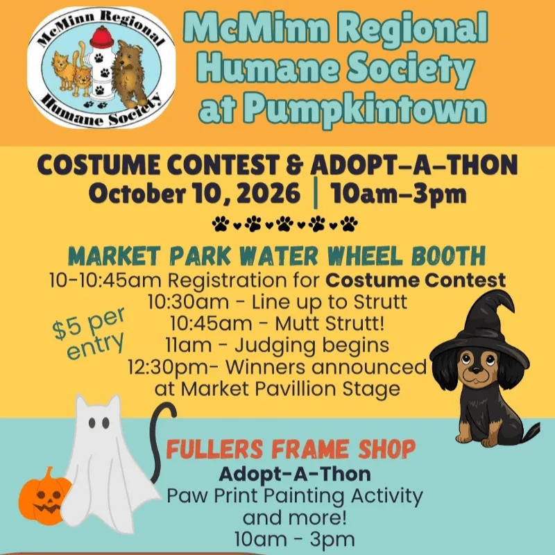 Pumpkintown Mutt Strutt and Costume Contest - Downtown Athens, TN